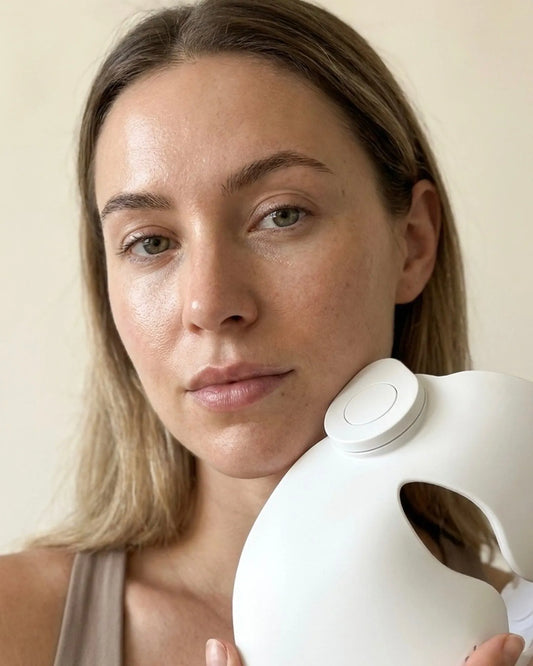 Luxen Veil laser mask being worn